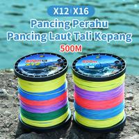 Gambar BingoLife Benang Senar Tali Pancing PE 500m Senar PE X12 X16 Lima Warna Memancing Di Laut Profesional Tuna Kerapu Ikan Sturgeon 0.15mm~1.2mm Kuat Max 150kg Fishing Line - x12 0.8# 11.3kg dari Semahbrave undefined 4 Tokopedia