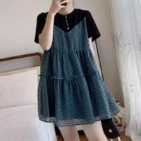 Gambar FS 40174 Dress casual elegant MONZ BAJU wanita mini bahan modal flocked organza premium ld102 size xl import dari Gaya Cantik1 undefined 4 Tokopedia