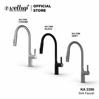 Gambar Wellup Keran Kran Angsa Sink Tap Water Flexible Tarik Mixer Cuci Piring Tanam Kuningan Brass KA3396 - CHROME dari Wellup undefined 1 Tokopedia