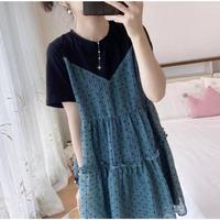 Gambar FS 40174 Dress casual elegant MONZ BAJU wanita mini bahan modal flocked organza premium ld102 size xl import dari Gaya Cantik1 undefined 5 Tokopedia