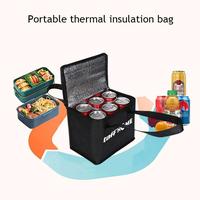 Gambar Tas Pendingin Makanan Cooler Bag Thermal Insulated Bag - Hitam, 28 x 14 x 17 cm dari Berdikari Jaya 61 undefined 3 Tokopedia