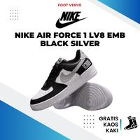 Gambar SEPATU ORIGINAL 100% MURAH NIKE AIR FORCE 1 LV8 EMB BLACK SILVER - 41 dari Garis Negeri undefined 1 Tokopedia