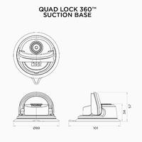 Gambar Quad Lock suction base 360 dudukan quadlock hisap Car etc dari vellchio undefined 4 Tokopedia