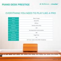 Gambar Wolfstrom x LiveGo PianoDesk Prestige Digital Piano Bluetooth - Black, Bluetooth dari Wolfstrom Instruments undefined 5 Tokopedia