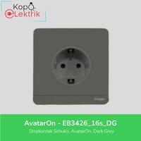 Gambar Stopkontak / Saklar Avatar On Dark Grey Schneider Stop Kontak DG - stopkontak dari kopo elektrik undefined 1 Tokopedia