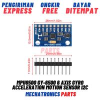 Gambar MPU6500 GY-6500 6 Axis Gyro Acceleration Motion Sensor  I2C Gyroscope Accelerometer Digital Motion Processor dari Mechatronics Store undefined 1 Tokopedia