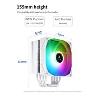 Gambar AIR Cooler Segotep Frozen Tower T6 White ARGB Single Tower Air Cpu dari Das Technology undefined 4 Tokopedia