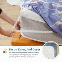 Gambar Kintakun DLuxe New Edition Bed Cover Set SPREI FITTED Uk. 180x200 TINGGI 25 cm - Zalika dari Home Klik undefined 2 Tokopedia