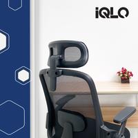 Gambar IQLO FJ6102 Kursi Kantor Belajar Gaming Foam Jaring Hidrolik Ergonomis Gas-Lift Class 4 - Hitam-Hitam dari IQLO undefined 3 Tokopedia