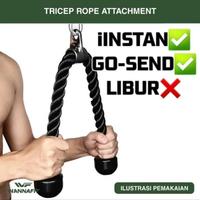 Gambar Tricep Rope wannafit triceps tali gym fitness pull down attachment dari padarshop undefined 1 Tokopedia