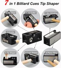 Gambar Billiard Cue Tip Repair 8 in 1 - Alat Rawat dan Reparasi Stik Billiard - Rautan Stick Biliar - Hitam dari Zetaverse Billiard Proshop undefined 3 Tokopedia