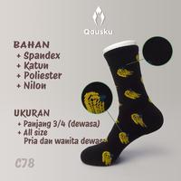 Gambar No. C78 Kaos Kaki Oldschool Motif Banana dari kkausku undefined 3 Tokopedia