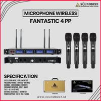 Gambar Mic wireless soundbest fantastic4 fantastic 4 handle karaoke dari mitra audio jaya undefined 1 Tokopedia