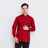 Gambar Kemeja Lengan Panjang Pria Maroon Baju Polos Cowok Formal Kasual Merah Marun Premium - Maroon Pendek, XXXL dari Norzen Project undefined 1 Tokopedia