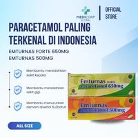 Gambar Emturnas paracetamol forte 500 & 650 mg obat nyeri demam sakit kepala - 650mg forte dari Medicorp Global undefined 1 Tokopedia