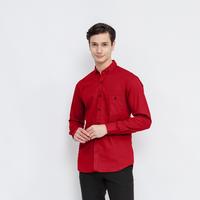 Gambar Kemeja Lengan Panjang Pria Maroon Baju Polos Cowok Formal Kasual Merah Marun Premium - Maroon Pendek, XXXL dari Norzen Project undefined 2 Tokopedia