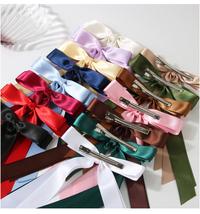 Gambar 2.5CM PREMIUM LONG SOLID COLOR DOUBLE RIBBON BOW KNOT HAIR CLIP GIRLY FAIRY HAIR ACCESSORIES AKSESORIS RAMBUT PITA PANJANG KLASIK KPOP KOREA KOREAN HIGH QUALITY JENNIE BLACKPINK STYLE AKSESORIS PITA RAMBUT PANJANG ANAK DEWASA WANITA JEPIT JEPITAN ALIGATOR - Hitam dari tata rambut undefined 4 Tokopedia