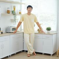 Gambar Mason Tencel T-Shirt Piyama Laki-Laki - SAGE, HALFPANTS S dari Cielyn Official undefined 4 Tokopedia