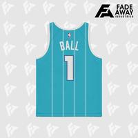Gambar JERSEY BASKET NBA LAMELO BALL #1 CHARLOTTE HORNETS BIRU TURKIS - BIRU TURKISH, L dari Mevel undefined 4 Tokopedia