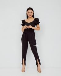 Gambar S - XXL CELANA KERJA KANTOR CELANA SCUBA SLIT LIST CELANA BELAH PALAZO - Fushia, XXL dari fixupfixup undefined 3 Tokopedia