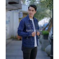 Gambar jaket jeans pria denim original size M L XL - GREEN/ARMY, L dari Tiara Fashion Store_NEW undefined 3 Tokopedia