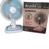 Gambar KIPAS ANGIN MEJA ARASHI AR-138 GENERAL 8 INCHI HARGA TERJANGKAU - Biru Muda, 21×20×26cm dari BRAYAN JAYA ELEKTRONIK undefined 3 Tokopedia