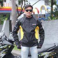 Gambar Jaket Motor Touring Biker Waterproof Jacket Windbreaker Protector Safety 480 - Hitam Biru, L dari Rafanza Outdoor undefined 4 Tokopedia