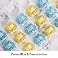 Gambar Akko V3 Pro Switch 5 pin for Mechanical Gaming Keyboard Switches 5pin Prelubed Lubed Blue Gold - Cream Blue dari Click & Go Tokopedia undefined 2 Tokopedia