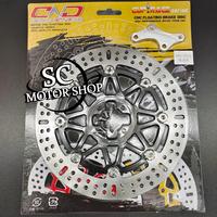 Gambar Piringan cakram depan DELKEVIC 300mm + breket cnc satria 2 tak - Black dari SC Motor Shop undefined 1 Tokopedia