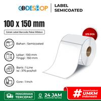 Gambar Label Resi Pengiriman Tokopedia Semicoated 100x150 mm A6 isi 375 pcs dari Codeshop Indonesia undefined 1 Tokopedia