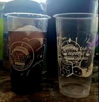 Gambar sablon gelas cup plastik 22oz datar logo custom 1 dus /1000 pcs dari LBTOKO undefined 3 Tokopedia