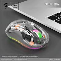 Gambar Ezren M333 Mouse Wireless Bluetooth Tri-Mode Type-C Rechargeable Grey dari Ezren Official Store undefined 2 Tokopedia