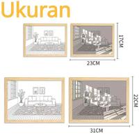 Gambar Light Painting Lukisan Lampu Meja Dekoratif Lukisan Cahaya Led kreatif - MODEL A, L (USB PLUG) dari Kiiwstone undefined 5 Tokopedia