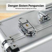 Gambar Kotak Perkakas Aluminium Storage Case Tool Box Sedang Le01 - Silver dari cara-store undefined 3 Tokopedia