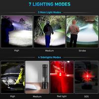 Gambar Senter SWAT LED / Senter LED XHP-70 / Senter Cas USB Portable 7 Mode - XHP160- 2*26650 dari LED Homee undefined 3 Tokopedia