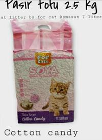 Gambar Pasir Tofu Kucing Merek Forcat 7liter - Charcoal dari chillpetshop undefined 4 Tokopedia
