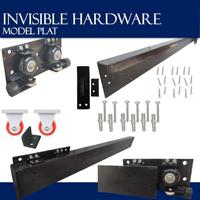 Gambar Rel Pintu Geser Industrial Invisible Hardware Rel Sembunyi Fullset dari Barn Door Indonesia undefined 1 Tokopedia