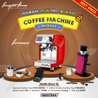 Gambar Paket Mesin Kopi Ferratti Ferro - Ferrozzo - Medio Brew 17 - 18 - Matte Black dari PT. Indotara Persada undefined 2 Tokopedia