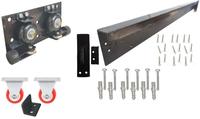 Gambar Rel Pintu Geser Industrial Invisible Hardware Rel Sembunyi Fullset dari Barn Door Indonesia undefined 2 Tokopedia