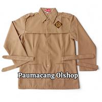 Gambar Baju Pramuka SD Putri Lengan Panjang Atasan Seragam Sekolah Pramuka Penggalang - Cokelat, 6 TAHUN dari Yeeni Fashion Shop undefined 2 Tokopedia