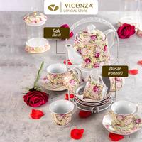 Gambar Vicenza Tea Set - Perangkat Cangkir Minum Teh CA78 Motif Mawar dari Vicenza Official undefined 2 Tokopedia