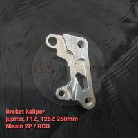 Gambar Bracket Breket Dudukan Pala Babi Kaliper Caliper Depan RC3 Jupiter Z F1ZR F1Z 125Z Disc 300mm 260mm Kaliper Nissin Samurai 2P dan RCB S Series - Disc 300mm dari GS SpeedShop undefined 3 Tokopedia