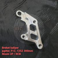 Gambar Bracket Breket Dudukan Pala Babi Kaliper Caliper Depan RC3 Jupiter Z F1ZR F1Z 125Z Disc 300mm 260mm Kaliper Nissin Samurai 2P dan RCB S Series - Disc 300mm dari GS SpeedShop undefined 1 Tokopedia