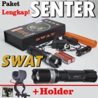 Gambar senter police swat  jauh dekat cocok untuk berburu burung & musang Hunting malam hari dari sandidiastore undefined 1 Tokopedia