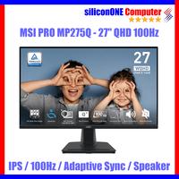 Gambar MSI PRO MP275Q 27" WQHD 2K IPS 100hz Speaker Adaptive EYESERGO HDMI DP Vesa dari silicon ONE Computer undefined 1 Tokopedia