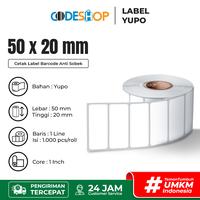 Gambar Label Yupo 50x20 mm Stiker Printer Barcode Citizen Honeywell dari Codeshop Indonesia undefined 2 Tokopedia