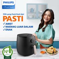 Gambar Airfryer Philips Termurah, Low Watt, air fryer multifungsi HD9100/80 dengan RapidAir+ Technology 3.7 L - Hitam dari Philips Home Appliances undefined 2 Tokopedia