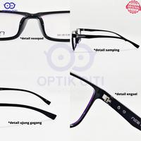 Gambar frame kacamata pria wanita kotak Neo 18144  Original Ringan Lentur - C1 Hitam Glos dari Optik Citi Eyewear undefined 3 Tokopedia