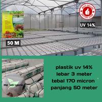 Gambar plastik UV juara uv14 % lebar 3 meter 170 micron panjang 50 meter dari mz hidroponik undefined 1 Tokopedia