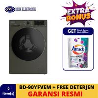 Gambar Hitachi BD-90YFVEM Mesin Cuci Front Loading 9 KG Inverter With Steam BD90YFVEM dari Didik Elektronik Store undefined 1 Tokopedia